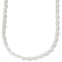 Sterling Silver French Rope Chain (0.08 grams p/cm)