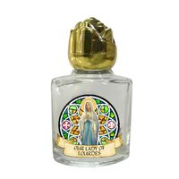 Holy Water Bottle Glass - Our Lady of Lourdes