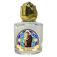 Holy Water Bottle Glass - St Anthony