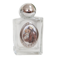 Holy Water Bottle Glass - St Anthony