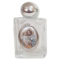 Holy Water Bottle Glass - St Joseph