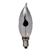 Globe Flicker Flame Screw Clear