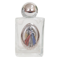 Holy Water Bottle Glass - Divine Mercy