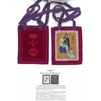Scapular - Purple with Leaflet