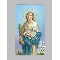 Holy Card  400  - St Agnes