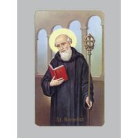 Holy Card  400  - St Benedict