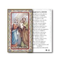 Holy Card 734  - Holy Family/Parent Creed