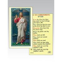 Holy Card 800- 10 Commandments