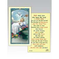 Holy Card 800 - Baptism Girl