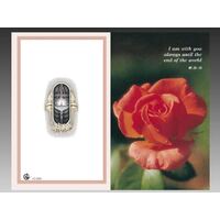 Lutto Pax Card Red Rose
