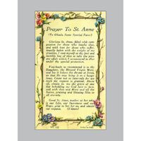 Holy Card Verse  - Prayer to St Ann