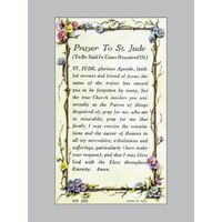 Holy Card Verse - Prayer St Jude