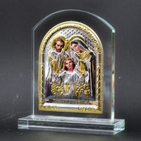 Glass Plaque - Holy Family