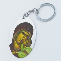 Keyring Silver Metal - Our Lady Perpetual Succor