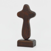 Cross Wooden Standing - Dark Wood