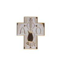 Communion Cross Lapel Pin