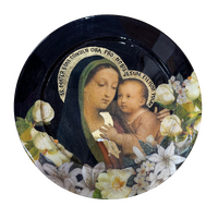 Our Lady of Good Counsel - Round Wood Plate