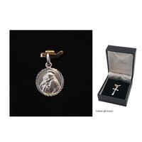 Sterling Silver Medal St Anthony - Round 10mm
