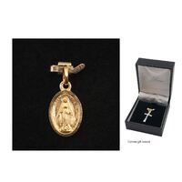 Miraculous Medal 18ct Gold Plated - 16mm