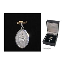 Sterling Silver Medal St Jude - 22mm