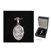 Sterling Silver Medal St Michael - 22mm