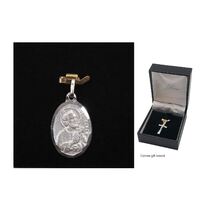Sterling Silver Medal St Peter - 22mm