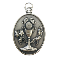 Silver Communion Medal - Chalice/Cross