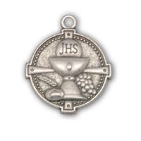 Communion Medal - Silver Oxide