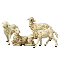 Nativity Sheep Poly Vinyl - 100 x 100mm assorted