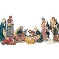 Large Nativity Set - 10pcs, 650mm - Poly Vinyl  (camel not included in set)