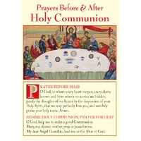 Prayers Before and After Holy Communion - Wallet Card
