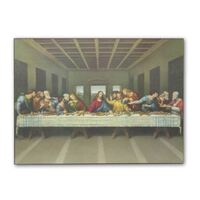 Wood Wall Plaque - Last Supper W40cm x H30cm