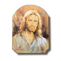 Wood Wall Plaque - Head of Christ-(300x400mm)