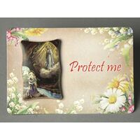 Standing Plaque OL Lourdes - Mini Protect Me