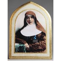 Wood Plaque  Gold Foiled Mary MacKillop