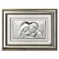 Holy Family Silver Plaque