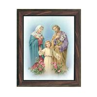 Wood Frame Holy Family