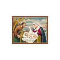 Wood Frame - Holy Family (Landscape)