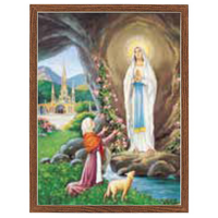Wood Frame - Our Lady of Lourdes