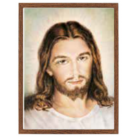 Wood Frame - Face of Christ
