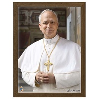Wood Frame - Pope Leo XIV