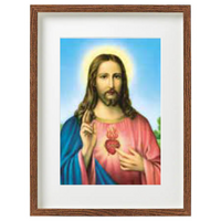 Wood Frame - Sacred Heart of Jesus