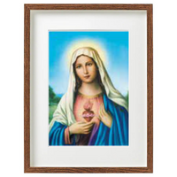 Wood Frame - Sacred Heart of Mary