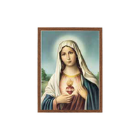 Wood Frame - Sacred Heart of Mary