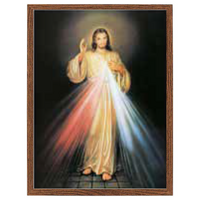 Wood Frame -  Divine Mercy