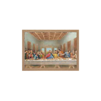 Wood Oak Frame - Last Supper (500 x 700mm)