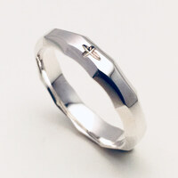 Sterling Silver Rosary Ring - 16mm