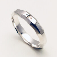 Sterling Silver Rosary Ring - 22mm