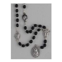 Rosary Wood Black Seven Dolor - 6mm Beads