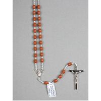 Rosary Plastic Brown - 5mm Beads